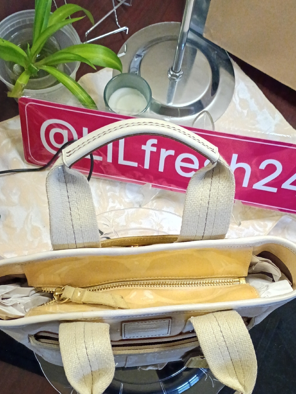 Coach Hampton Signature Scribble Tote Bag - Picture 11 of 13